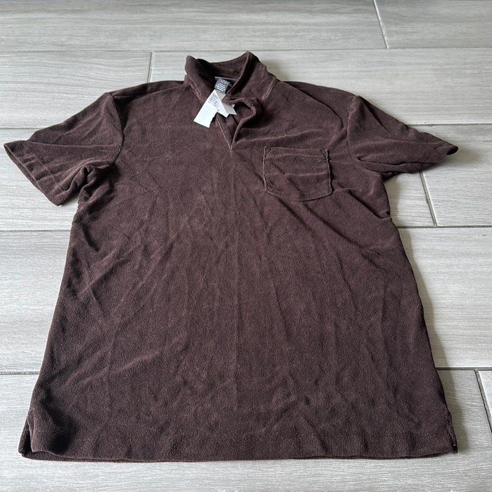 NWT 🙌🏼 Mens Velour Collared Shirt